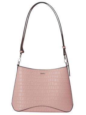 NWT Oryany Focus Mini Croc-Embossed Leather Crossbody Bag in Vintage Pink
